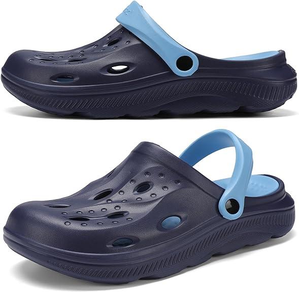 Unisex Adult Classic Clogs,Lightweight Comfortable Slip On Shoes,Adult Classic Clogs &  Shoe Footwear Comfort,Solid color hollow fashion EVA sandals, comfortable non-slip durable lightweight slippers for indoor or outdoor activities