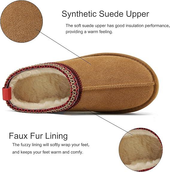 (NUCBN) Women's Platform Soft Sole Thermal Lining Winter Boots, Non-slip Warm Snow Boots slippershoes