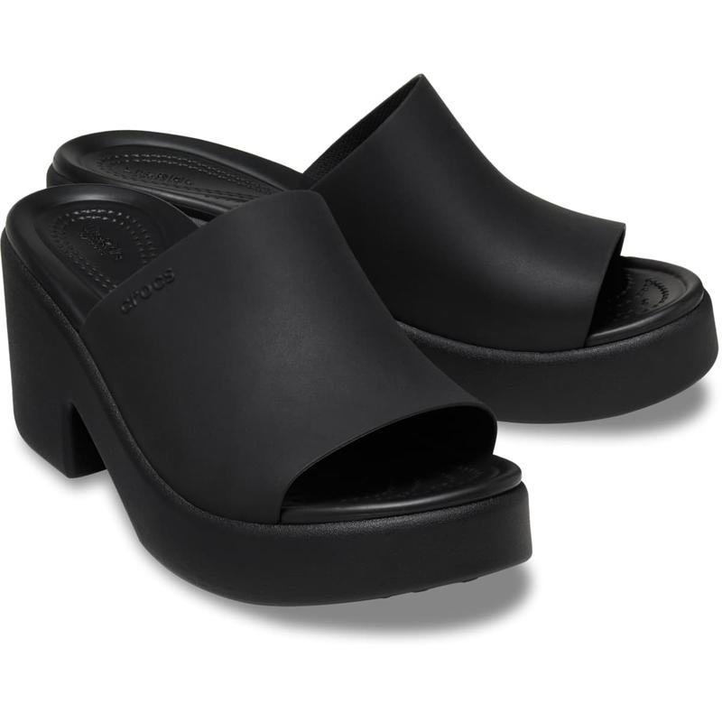 Crocs Women's Brooklyn Heels, Open Toe Heeled Slide Sandals