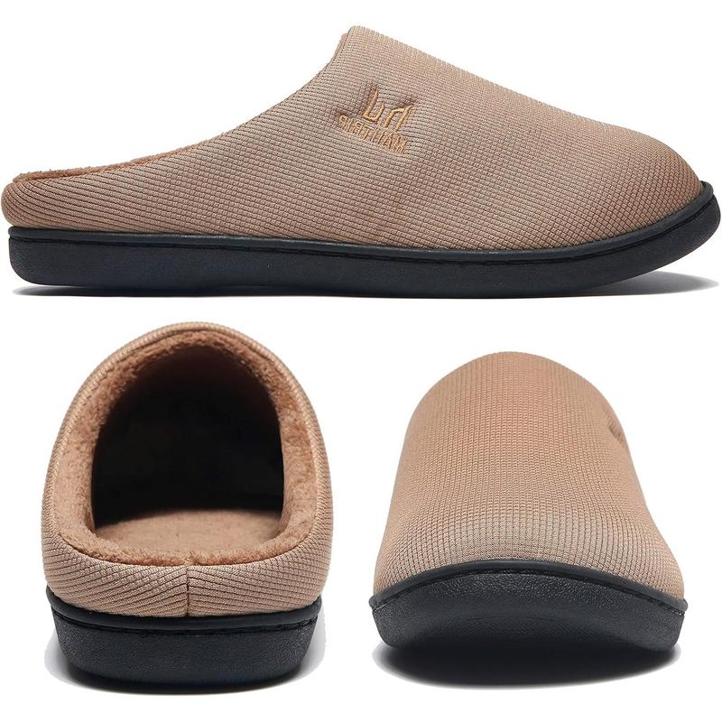 Men's Cozy Memory Foam House Slippers Non Slip (Size:7-17)