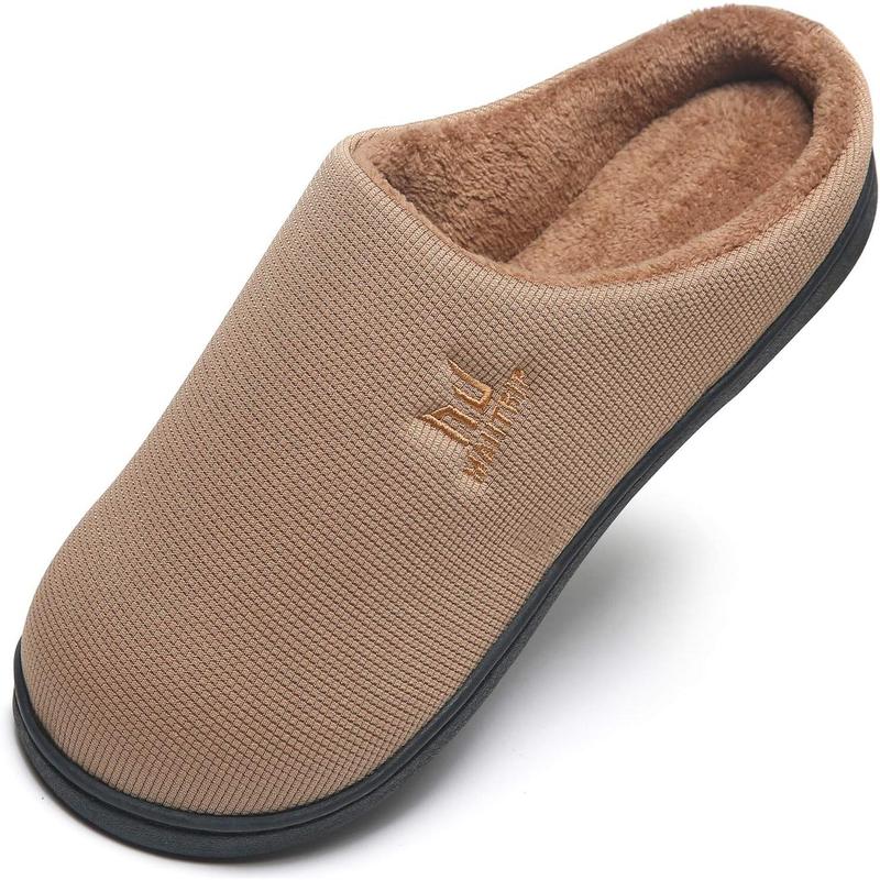 Men's Cozy Memory Foam House Slippers Non Slip (Size:7-17)