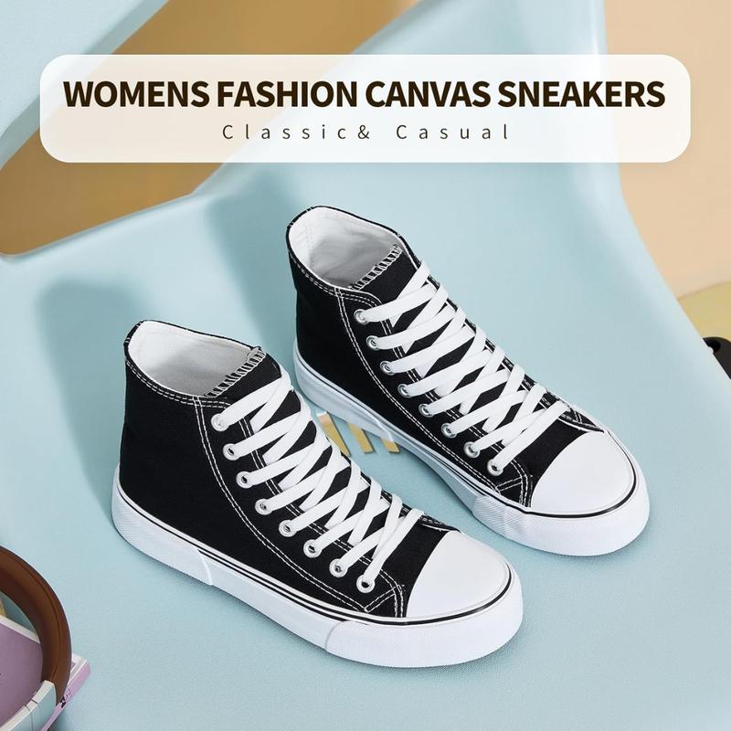 Unisex Fashion High top Sneakers Womens Classic High Tops Canvas Shoes Casual Tennis Shoes for Women, Men Footwear Runner Sports Shoes