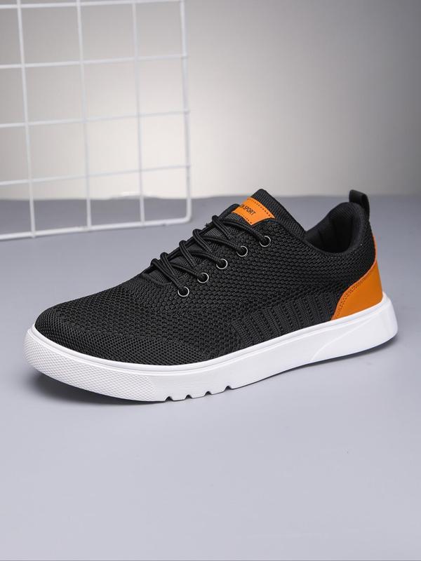 Men's Casual Lace Up Mesh Walking Shoes, Trainer Lightweight Breathable Comfort Sports Running Walking Sports Shoes, Men's Running Shoes, Gym Shoes for Training Outdoor Workout, Boy Footwear, Non Slip Work Shoes