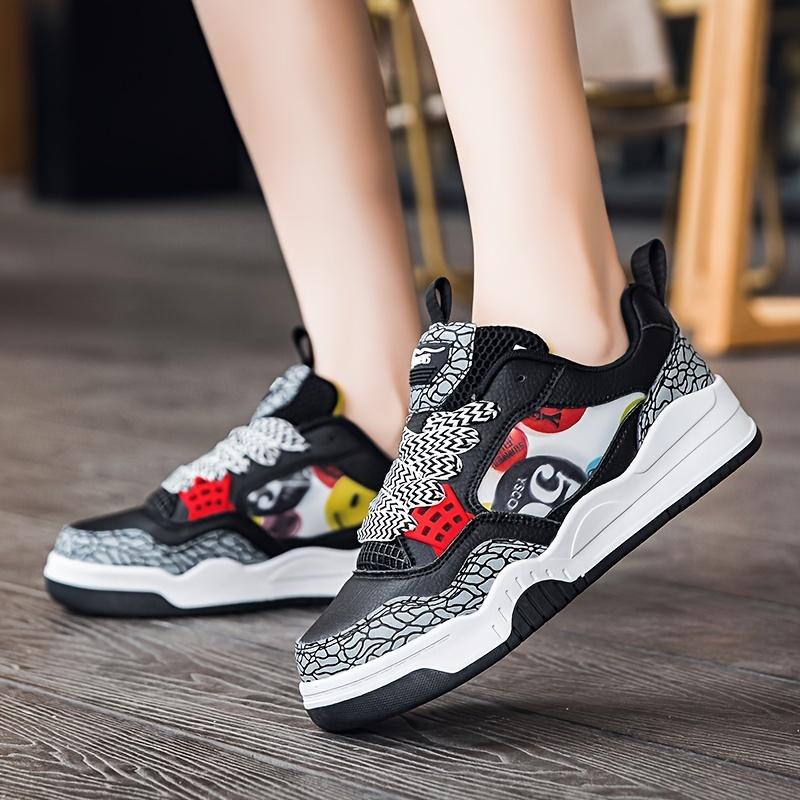 Fashion couple sports shoes, unisex trendy shoes, multi-functional artificial leather casual shoes, fashion skateboard shoes