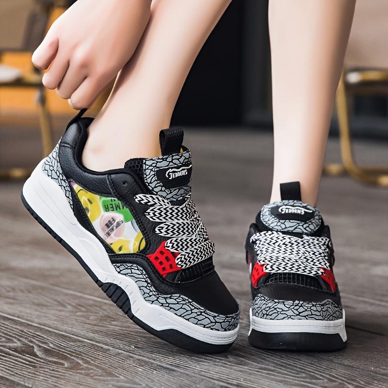 Fashion couple sports shoes, unisex trendy shoes, multi-functional artificial leather casual shoes, fashion skateboard shoes