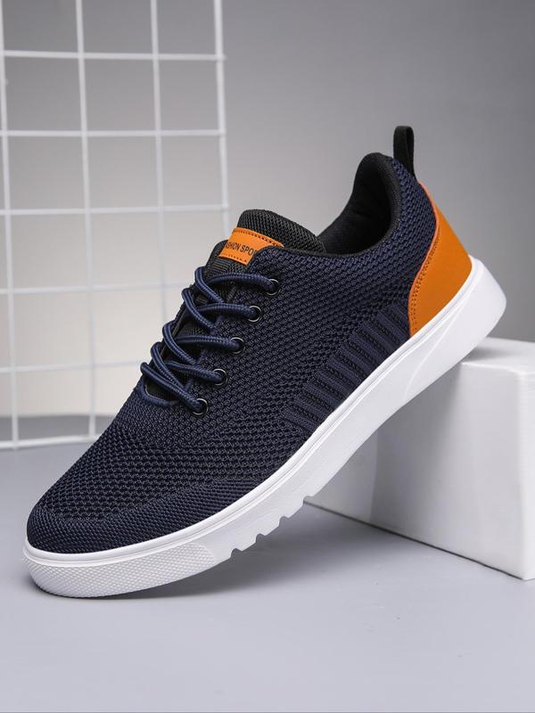 Men's Casual Lace Up Mesh Walking Shoes, Trainer Lightweight Breathable Comfort Sports Running Walking Sports Shoes, Men's Running Shoes, Gym Shoes for Training Outdoor Workout, Boy Footwear, Non Slip Work Shoes