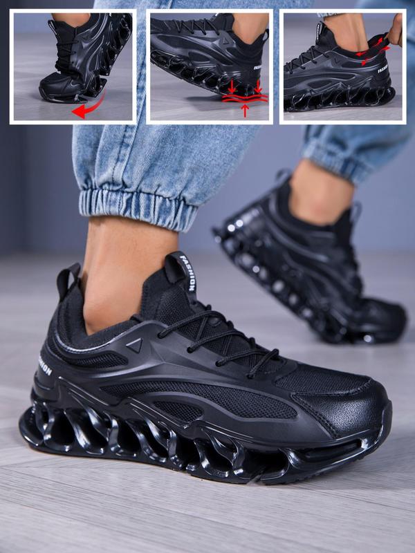 Men's Fashionable Lace Up Low Top Sneakers, Casual Sports Shoes, Breathable Comfortable Sports Running Shoes, Male All-match Round Toe Shoes for Daily Wear