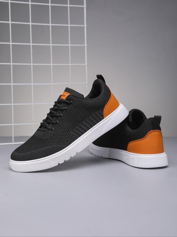 Men's Casual Lace Up Mesh Walking Shoes, Trainer Lightweight Breathable Comfort Sports Running Walking Sports Shoes, Men's Running Shoes, Gym Shoes for Training Outdoor Workout, Boy Footwear, Non Slip Work Shoes