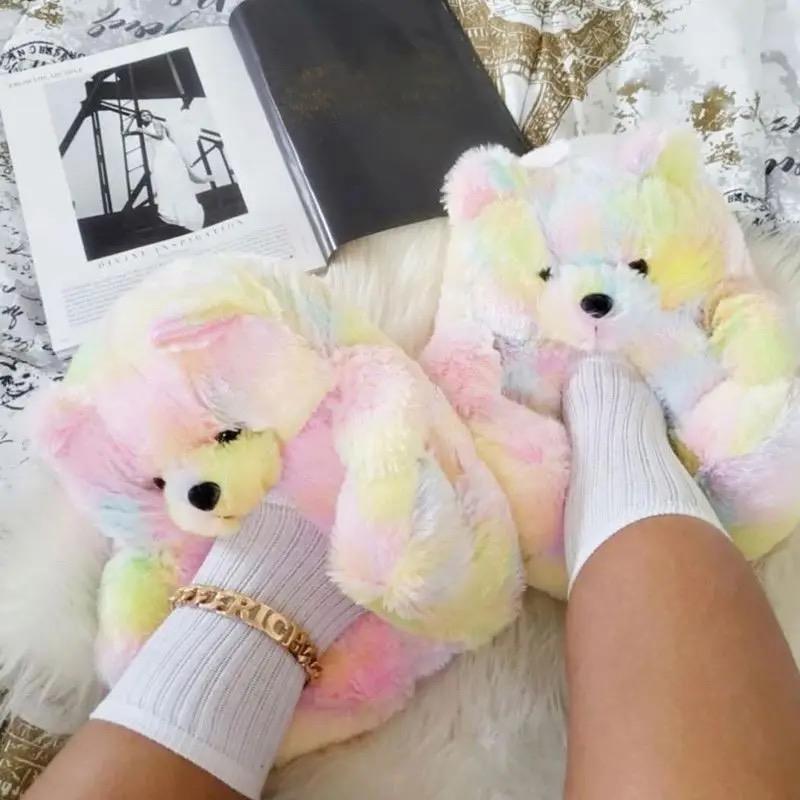 Bear slipper Gir Women indoor warm slippers  Footwear Styilish Comfort shoes