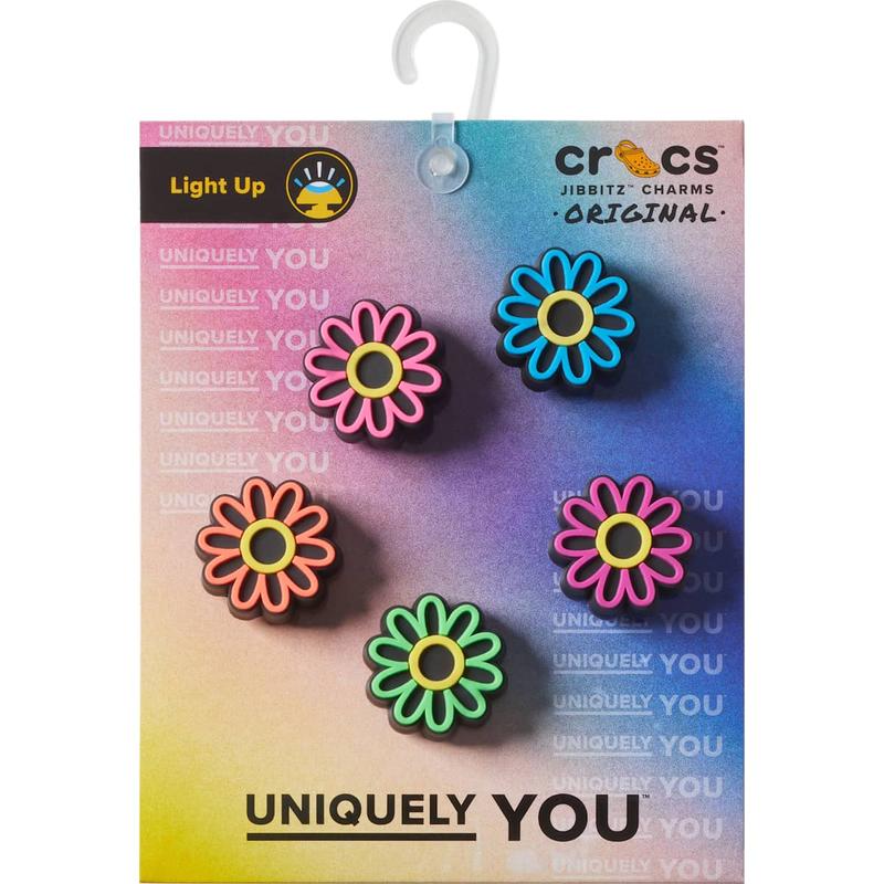 Crocs Jibbitz Daisy Light Up Shoe Charms 5-Pack