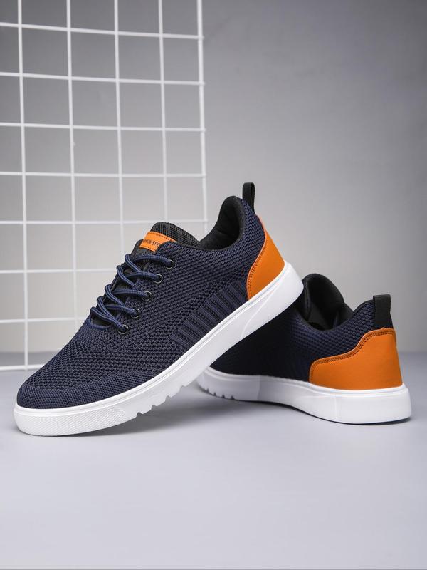 Men's Casual Lace Up Mesh Walking Shoes, Trainer Lightweight Breathable Comfort Sports Running Walking Sports Shoes, Men's Running Shoes, Gym Shoes for Training Outdoor Workout, Boy Footwear, Non Slip Work Shoes