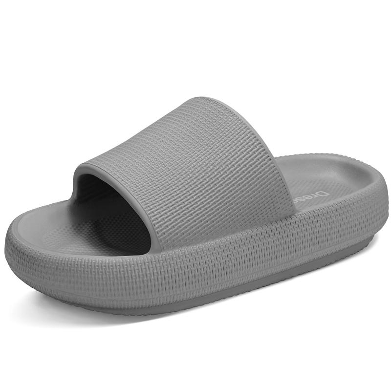 Cloud Slides for Women and Men - Soft, Comfy, Relax Cloud Slippers, Thick Sole, Non-slip Pillow Slippers Walking Shoes Footwear house slipper