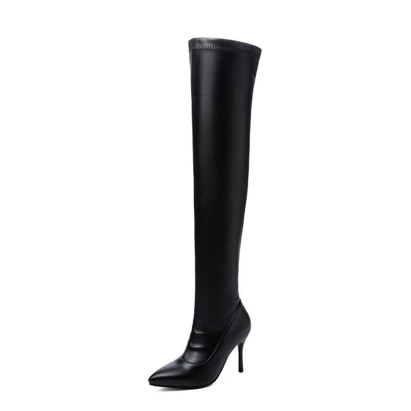 High Boots Women Stiletto High Heel Side Zipper Stretch