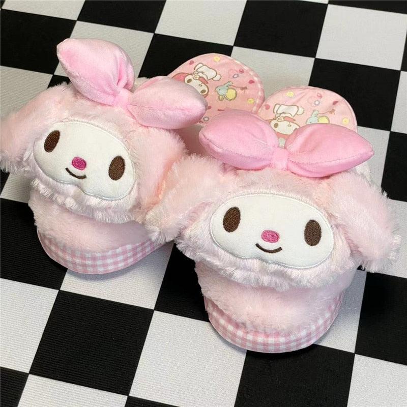 Sanrio Kuromi, Cinnamoroll, My Melody Plush Slippers