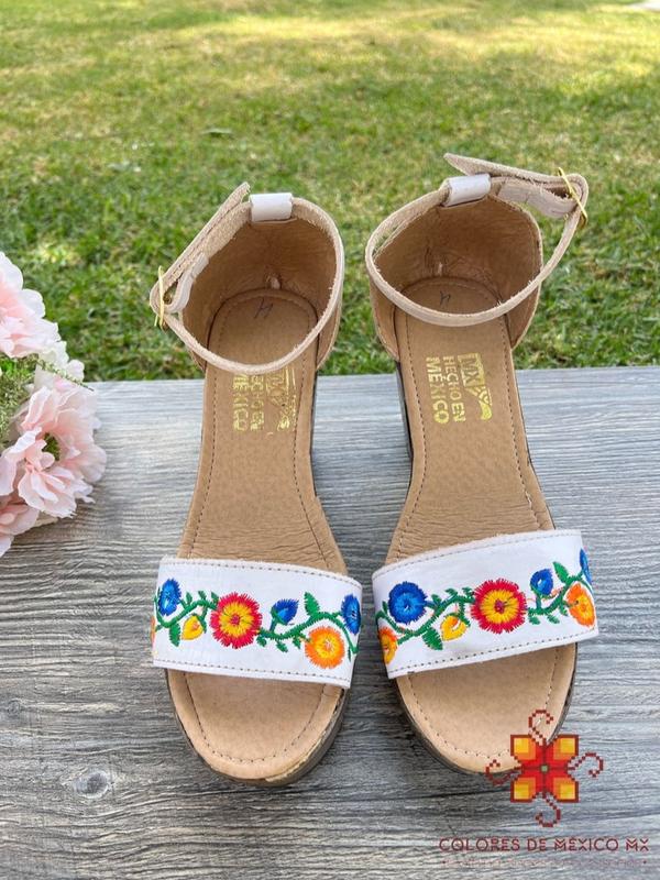 Mexican Platform - huarache sandals - Mexican shoes, Boho sandals, leather shoes, mexican shoes, elegant, Handmade shoes, womens shoes