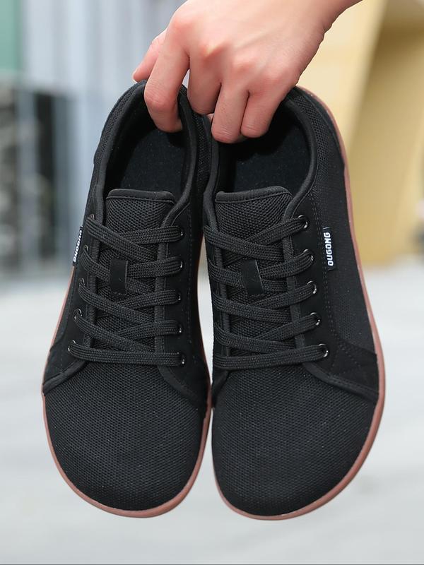 Men's Fashionable Lace Up Low Top Sneakers, Casual Breathable Comfortable Sports Running Shoes, Male All-match Round Toe Shoes for Daily Wear