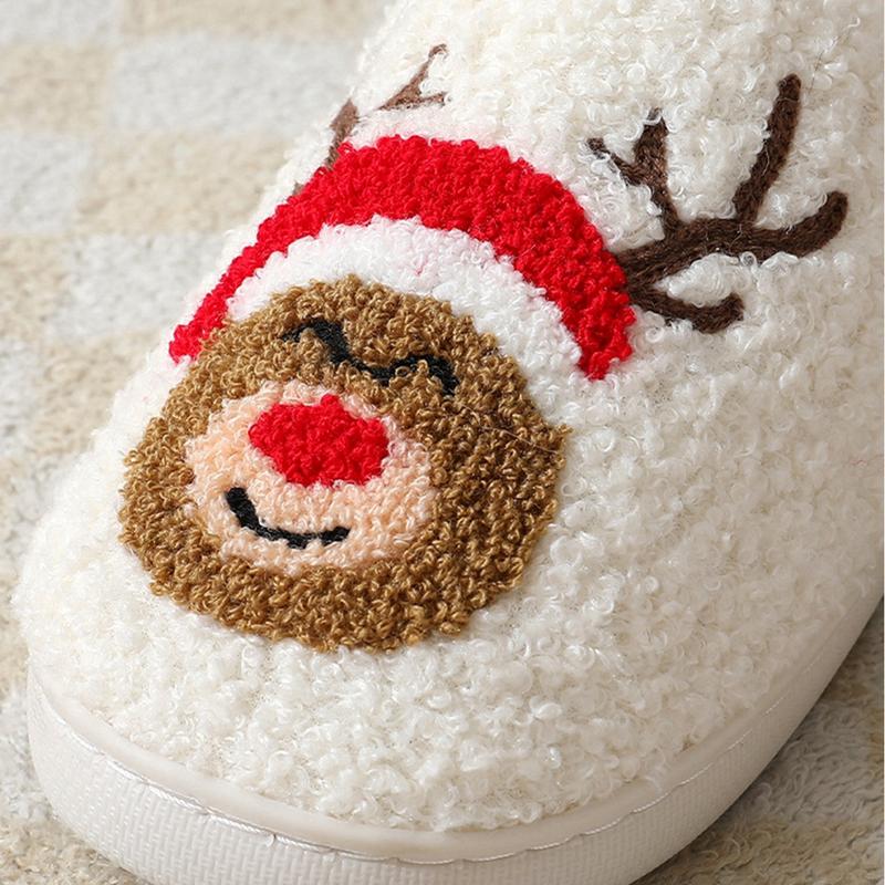 Slippers for Men & Women Non-slip Plush Warm Slippers House Shoes for Winter