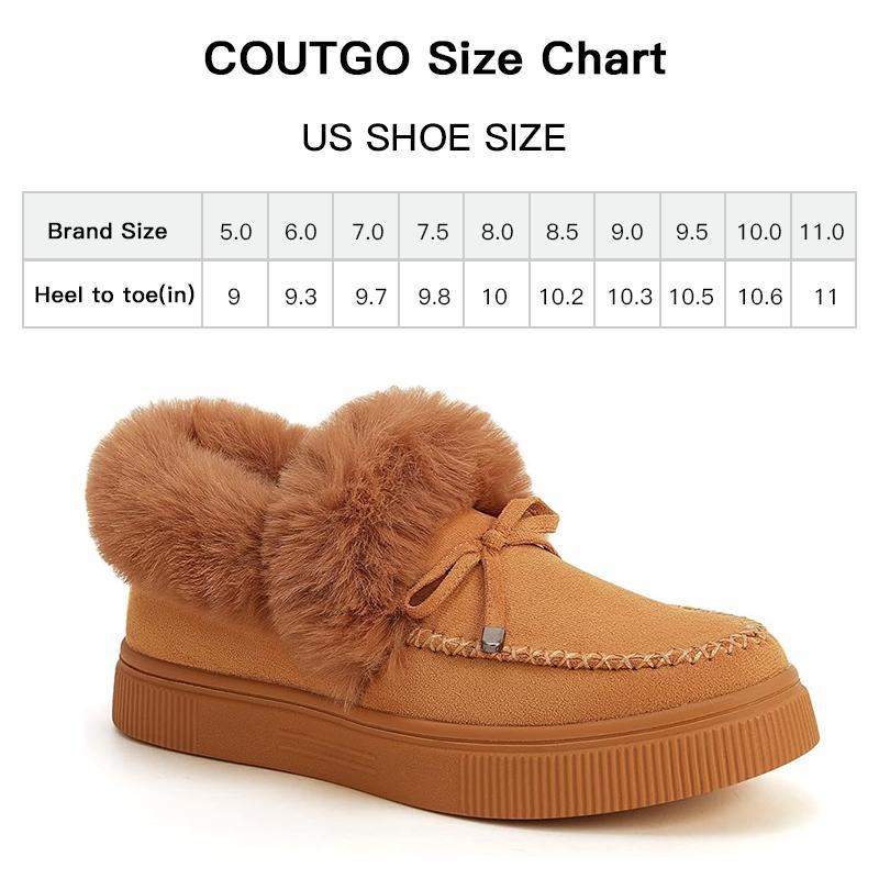 Women's Platform Warm Moccasin Slippers Slip On Loafer Plush Shoes Anti Slip Flat Walking Loafers Faux Fur Snow Boots  Soft and comfortable suede slippers for women B2G510 Footwear Walking Shoes Girl Active