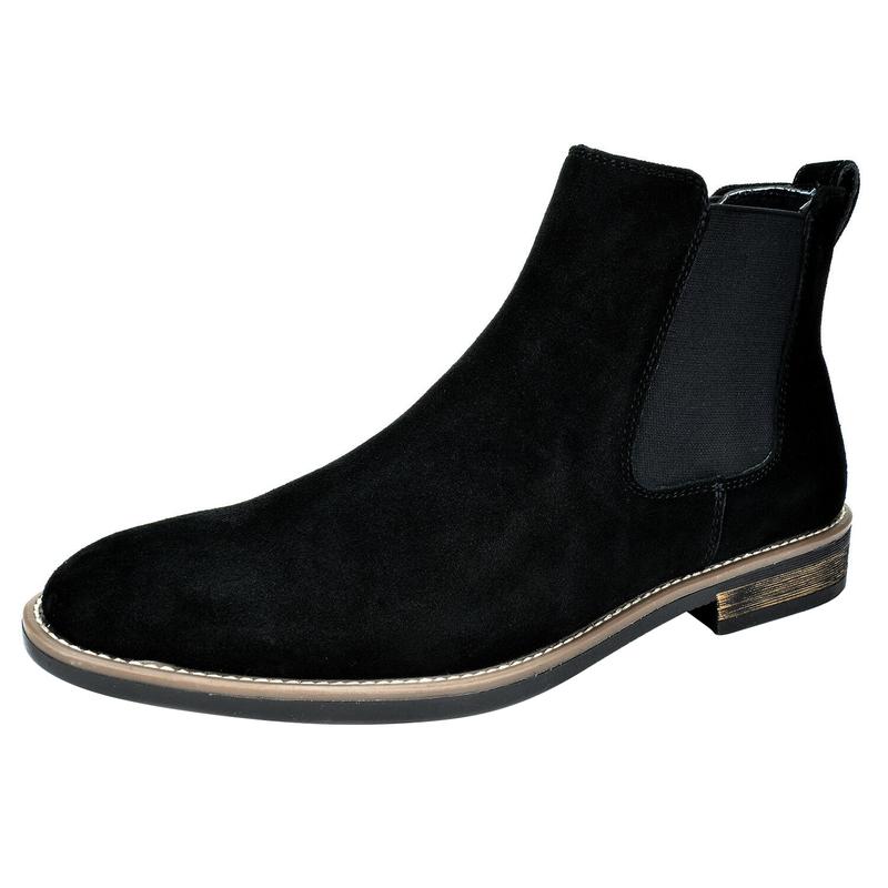 Bruno Marc Men's Timeless Suede Leather Chelsea Boots Boy Walking Shoes