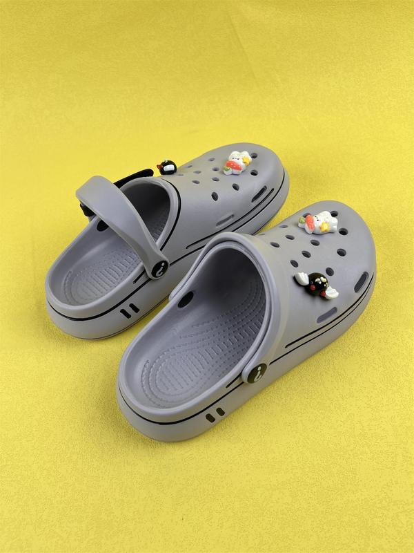 Women's Cute Cartoon Decor Clogs, Summer Casual Comfortable Slippers for Indoor & Outdoor Wear, Perfect for Women & Girls for Daily Wear