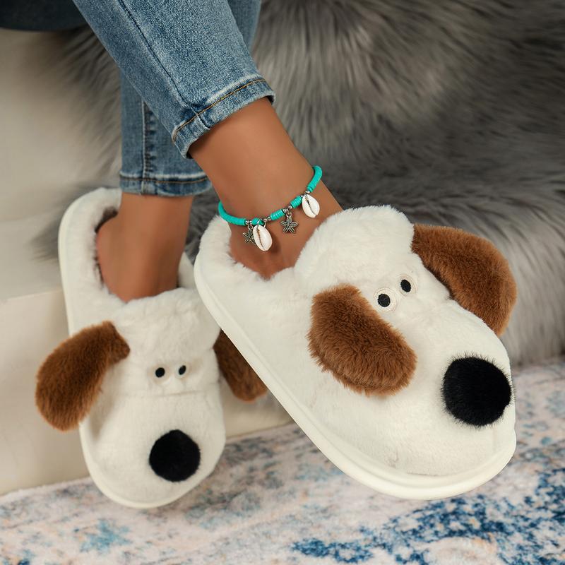 Cotton slippers for women, anti slip cashmere for warmth, monthly slippers for indoor home, cute and fluffy cotton Walking Shoes