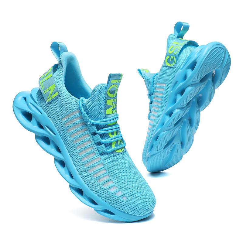 Men's Ultra-light Textured Design Color-block Lace-Up Trainer As Valentine's Day Outfit,Casual Twist Sole Design Comfortable Sports Running Shoes,Fasionable Walking and Jogging Training Sneakers fot Outdoor or Daily Wear Sports Shoes Runner Footwear Boy