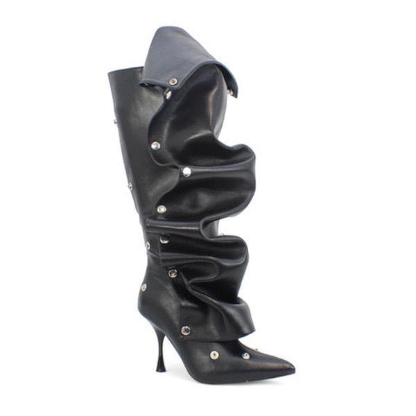 Sexy Stiletto High Heel Women Slouchy Detachable Knee High Boots