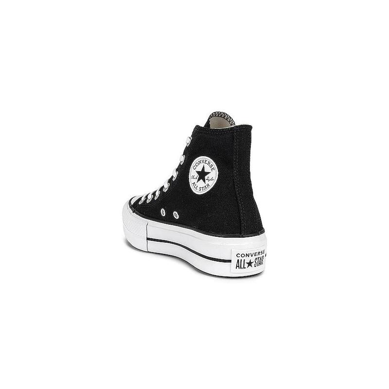 Converse Chuck Taylor All Star Lift Hi Sneaker in Black & White