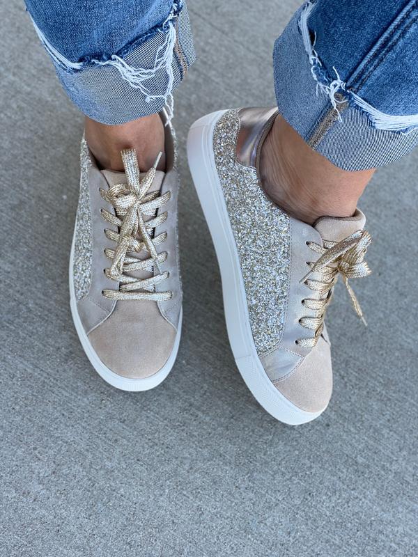 Corkys Dazzle Sneaker In Gold