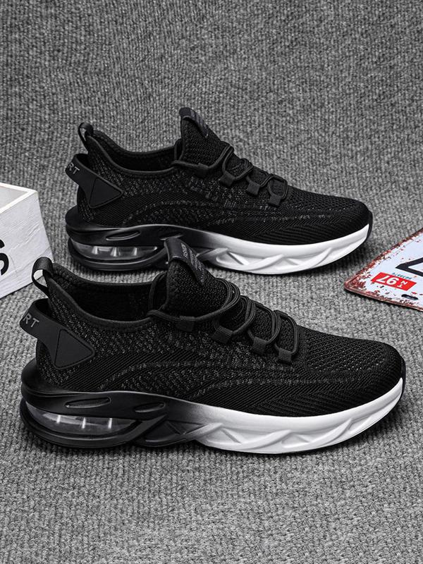 Men's Fashionable Lace Up Front Air Sole Sneakers, Casual Comfortable Breathable Sports Running Shoes, Male All-match Round Toe Shoes for Daily Wear Designer Shoes