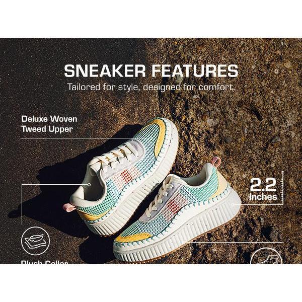 Sneaker Tweed-Effect Platform Chunky Sneakers