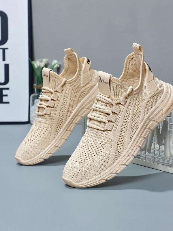 Women's Fashionable Lace Up Low Top Sneakers, Casual Breathable Comfortable Sports Running Shoes, All-match Basic Shoes for Daily Wear