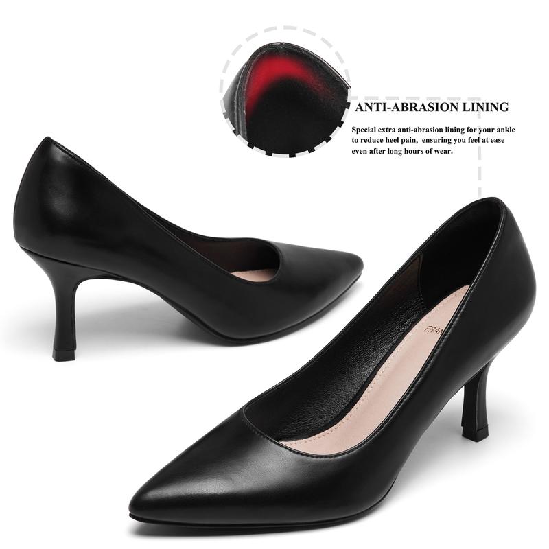 Women's Low Kitten Heel Pumps Classic Fashion Dress Pumps Simple Heeled Shoes for Office Work Walking Shoes High Heel Elegant high heel