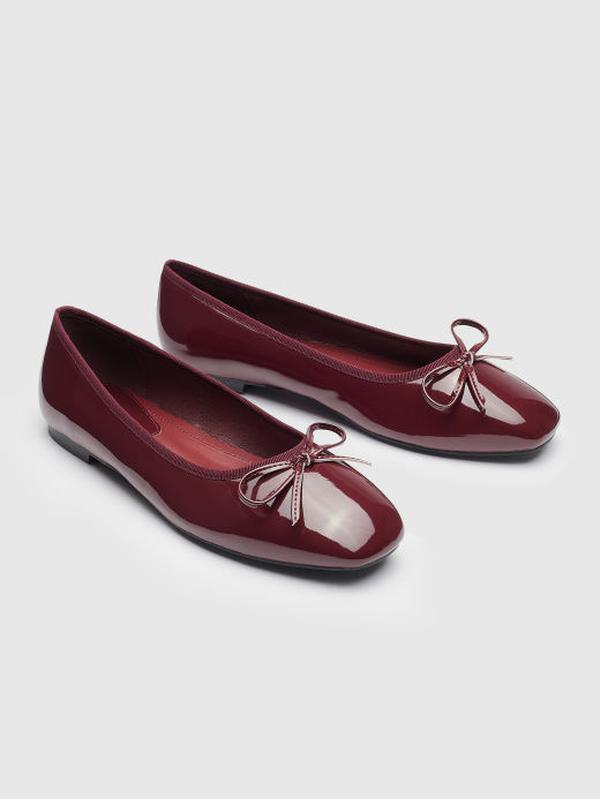 Bowknot Decor Square Toe Ballet Mary Jane Flats - Charming And Comfortable Women's Shoes For A Feminine Look - CIDER