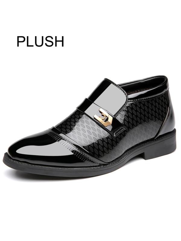 Men's Business Minimalist Slip-on Formal Shoes, Fashionable Non-slip Breathable Dress Shoes for Party, Daily Decor, Classic Dress Shoes for Men