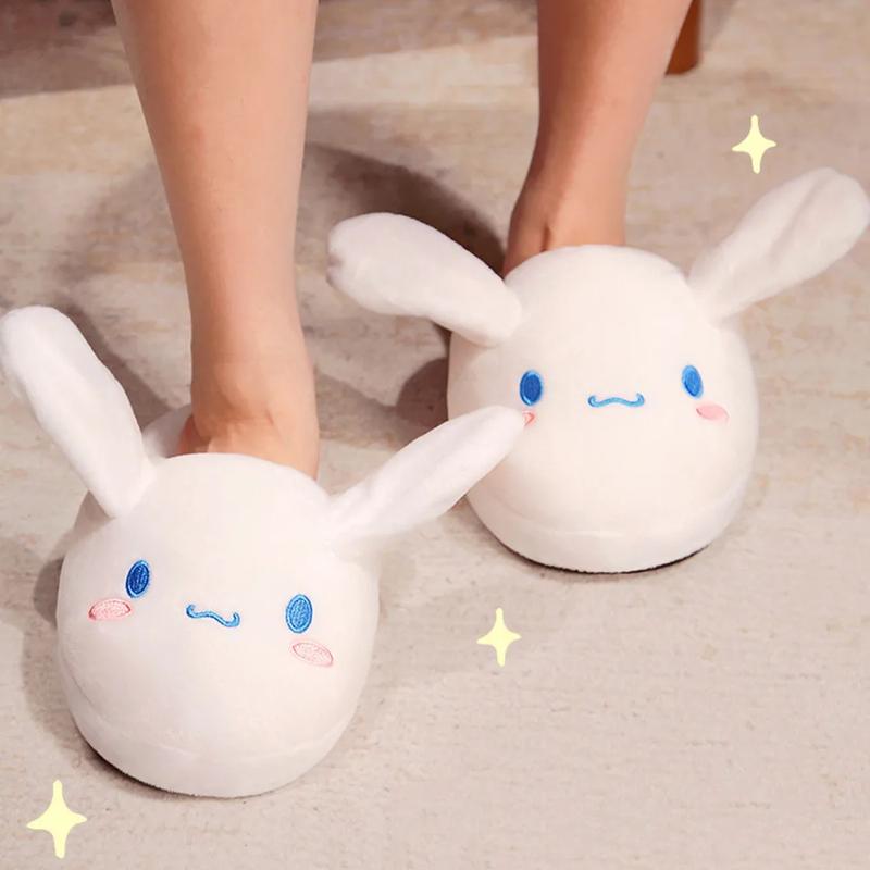 Cinnamoroll Movable Ears Cute Cotton Slippers Melody  Plush Shoes Kawai cute slippers cozy and comfy christmas gift Girls Comfort Flipflop Footwear warm slipper