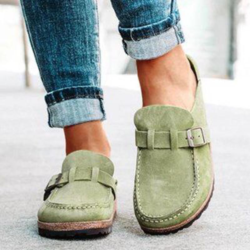 2024 New trend fashion clogs for women Suede soft leather clogs Classic cork clogs non-slip slippers Waterproof mule house sandals