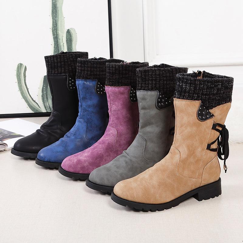 Last Day Promotion 50% OFF - PREMIUM Waterproof Mid Calf Zipper Boots