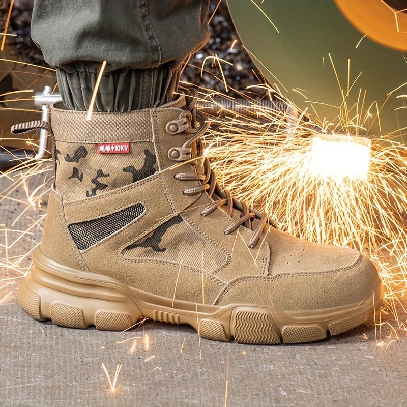 Men's New Work Safety Boots Safety Shoes Indestructible Safety Shoes Men's Work Sneaker Men's Steel Toe Work Boots Men's