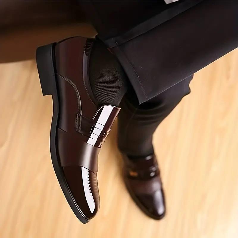 Men's pointed formal shoes, comfortable and non slip formal shoes