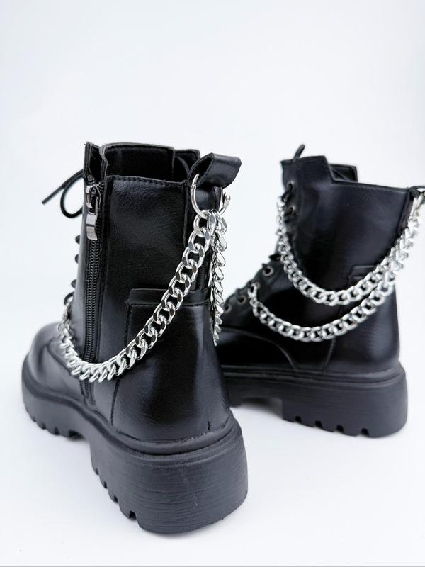 Punk Style Chain Design Shoe Decoration, Fashionable Shoes DIY Accessories for Women & Men, Shoes Decorations for Clogs, Sneakers, Boots, Sandals