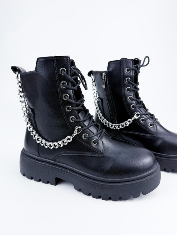 Punk Style Chain Design Shoe Decoration, Fashionable Shoes DIY Accessories for Women & Men, Shoes Decorations for Clogs, Sneakers, Boots, Sandals