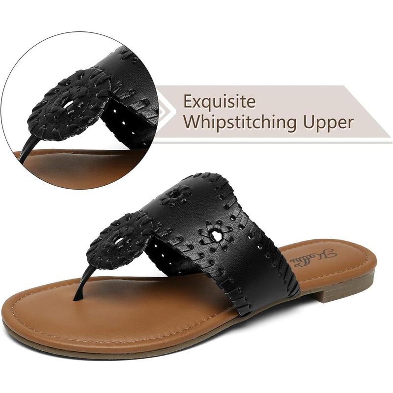 [FREE SHIPPING]katliu Women's 2024 Summer Flat Sandals Flip Flop Sandals Dressy Thong Sandals