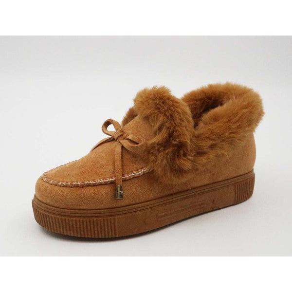 So Soft Women's Comfy Ankle Boots Shoes With Fur Inside