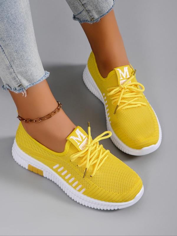 Women's Summer Fashionable Breathable Lightweight Mesh Sneakers, Casual Comfortable Sports Running Shoes, All-match Lace Up Sneakers for Daily Wear, Girls's Walking Sports Shoes, Footwear, Walking Shoes