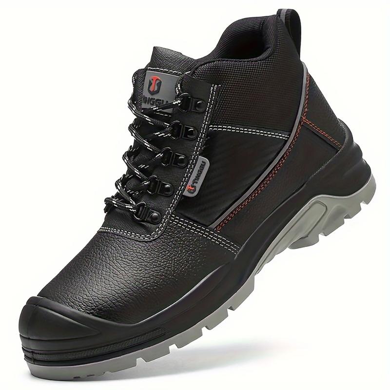 Mens Water Resistant Work Boots Indestructible Steel Toe Safety Shoes Closed Footwear Walking