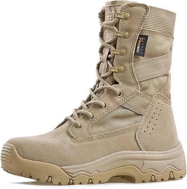 FREE SOLDIER Women’s  Boots 8 Inches Lightweight Combat Boots Durable  Work Outdoors Boots Desert Boots for Women