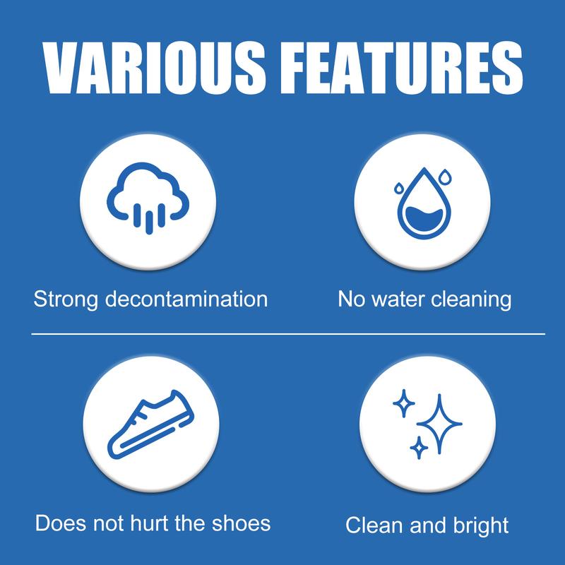 1pc Jue-Fish Small White Shoes Cleaning Cream Strong Decontaminating Cleaning Cream Wash Sports Canvas Shoes To Clean Stains Footwear Comfort