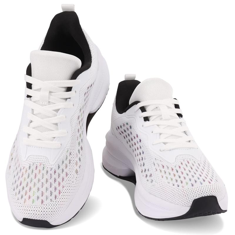 Womens Walking Shoes Non Slip Running Sneakers Fashion Comfort Tennis Athletic Casual Shoes for Work Nursing Food Service Sports Shoes Trainer Girl Closed Footwear Runner Training