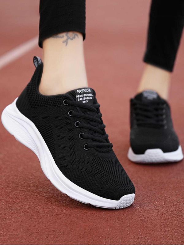 Women's Summer 2024 Lace-up Sneakers, Breathable Mesh Running Shoes, Casual Comfortable Lightweight Sports Shoes, Walking Summer Shoes for Daily Back To School Wear